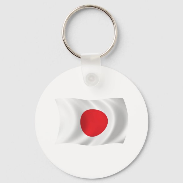 Nyckelring Japans flagga (Framsida)