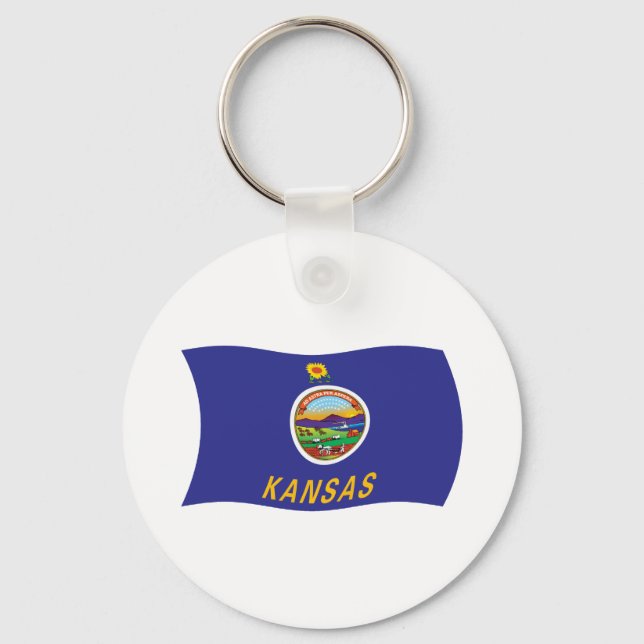Nyckelring Kansas Flagga (Framsida)