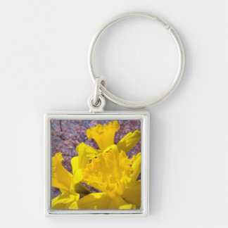 Nyckelring Ljust Gulda Narcissblommor gåvor