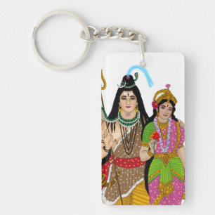Nyckelring Lord Shiv Parvati