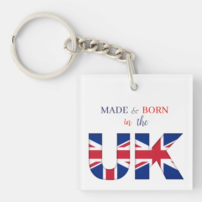 Nyckelring - Made & Born i Storbritannien (Framsidan)