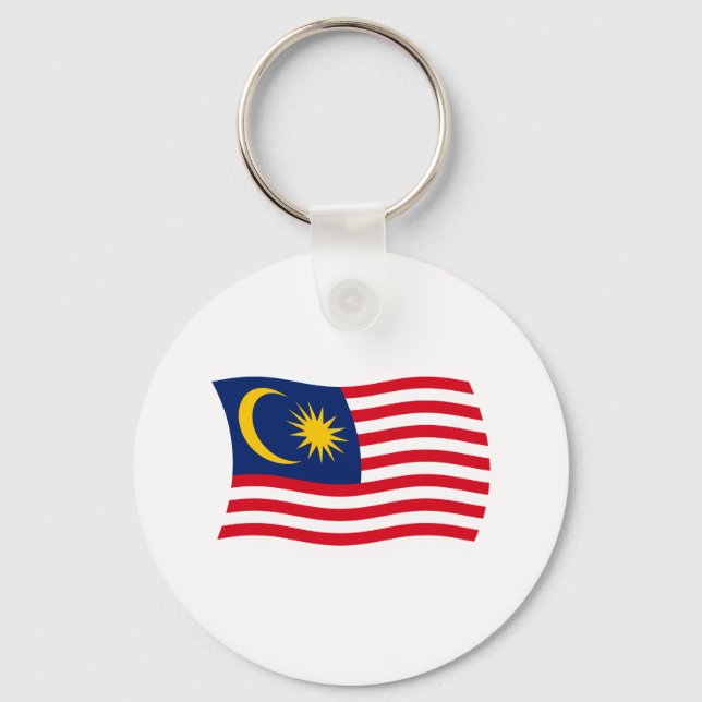 Nyckelring Malaysias flagga (Framsida)