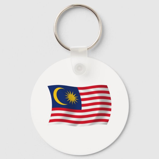 Nyckelring Malaysias flagga (Framsida)
