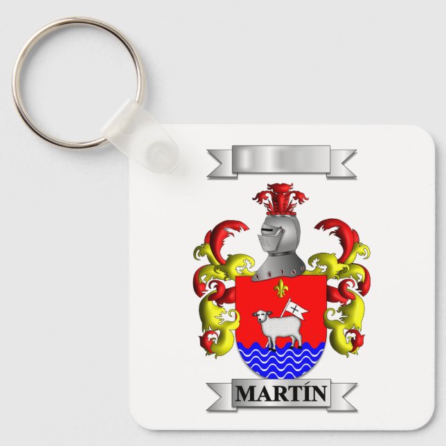 Nyckelring Martin Efternamn Och Sköld (Framsida)