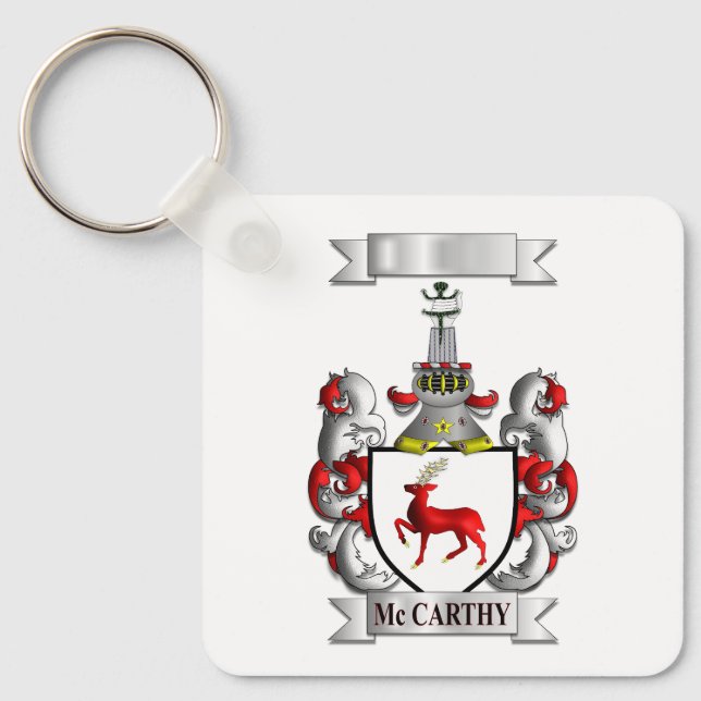 Nyckelring McCarthy Efternamn Och Sköld (Framsida)