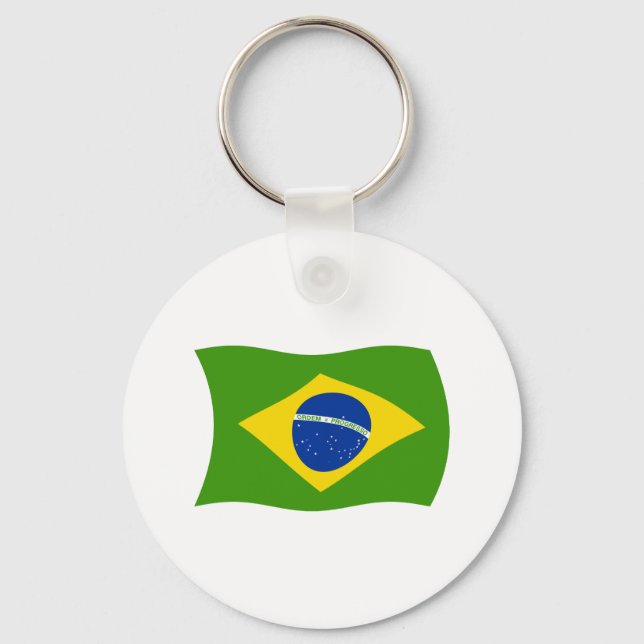 Nyckelring med Brasiliens flagga (Framsida)