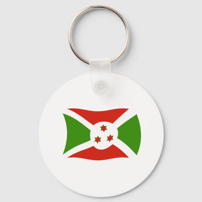 Nyckelring med Burundis flagga (Framsida)
