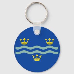 Nyckelring med Cambridgeshires flagga