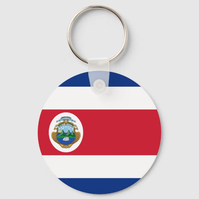 Nyckelring med Costa Rica-flagga (Framsida)