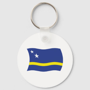 Nyckelring med Curacaos flagga