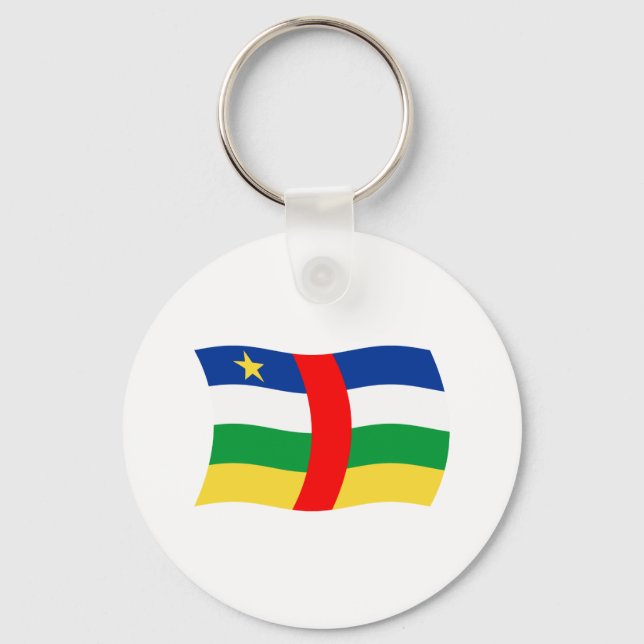 Nyckelring med flaggan för Centralafrikanska repub (Framsida)