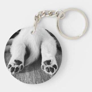 Nyckelring med foto av Golden Retriever, svart och