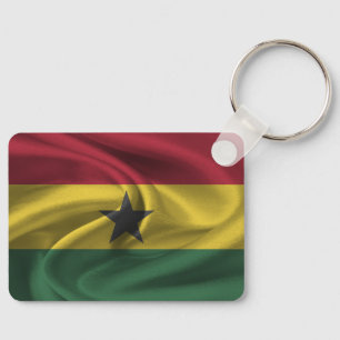 Nyckelring med Ghanas flagga