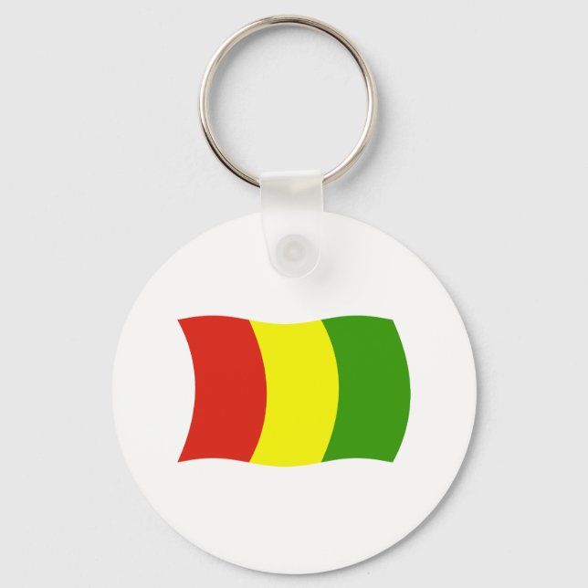 Nyckelring med Guineas flagga (Framsida)