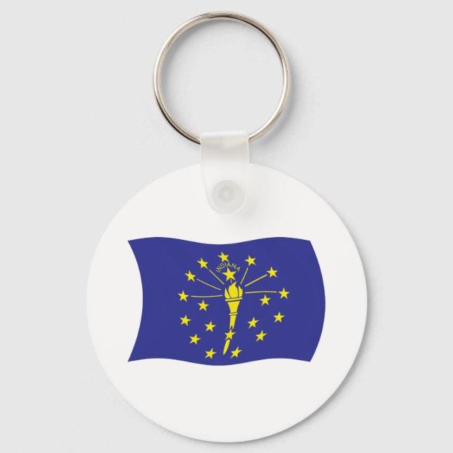 Nyckelring med Indianas flagga (Framsida)