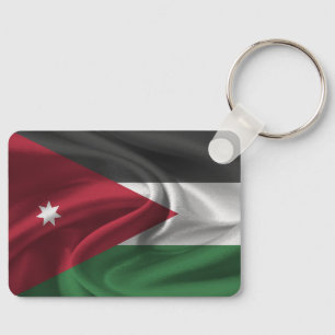 Nyckelring med Jordanienflagga