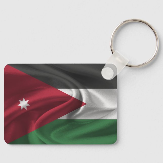 Nyckelring med Jordanienflagga (Framsida)