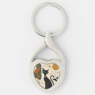 Nyckelring med katt från mitten av 1900-talet