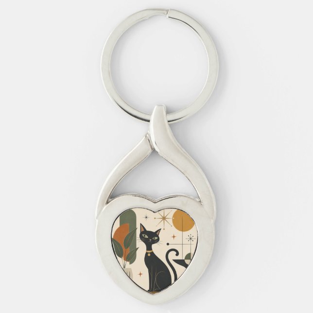 Nyckelring med katt från mitten av 1900-talet (Framsidan)