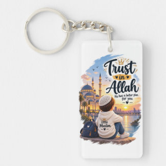 Nyckelring med 'Lita på Allah' - Islamisk tillbehö