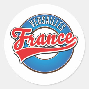 Nyckelring med logotyp för Versailles Frankrike Runt Klistermärke