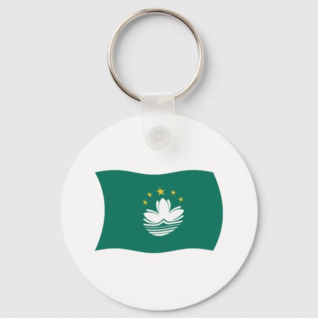 Nyckelring med Macaos flagga (Framsida)