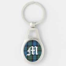 Nyckelring med MacKirdy Clan Plaid-monogram