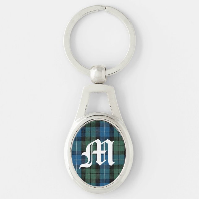 Nyckelring med MacKirdy Clan Plaid-monogram (Framsidan)