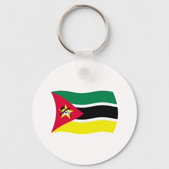 Nyckelring med Moçambiques flagga (Framsida)