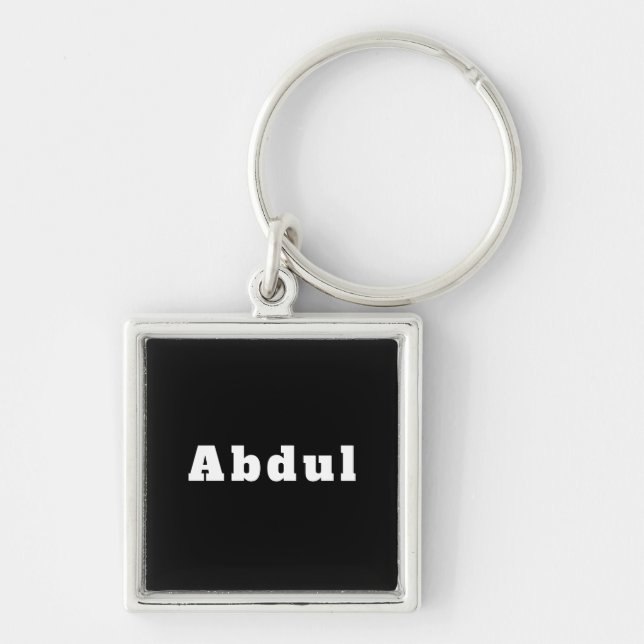 Nyckelring med namn Abdul (Framsidan)