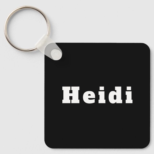 Nyckelring med namn Heidi (Framsida)