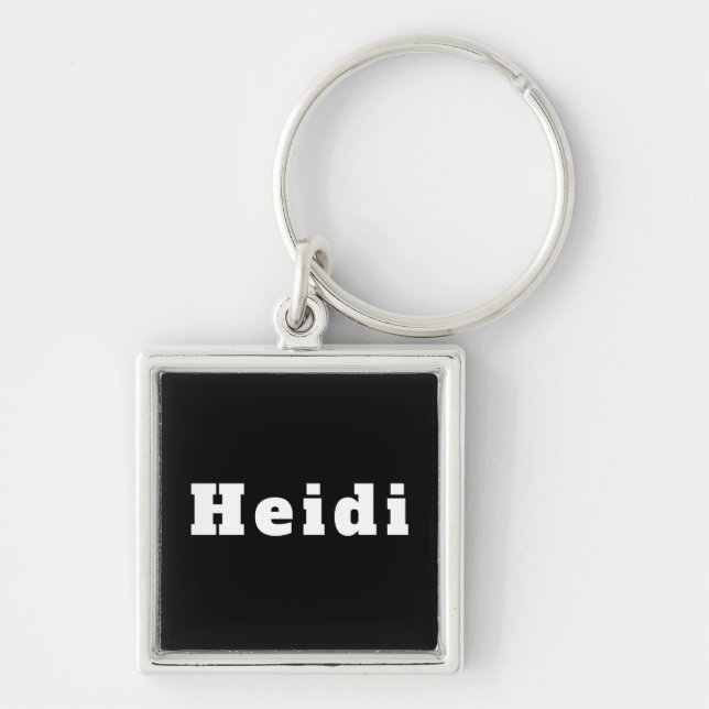 Nyckelring med namn Heidi (Framsidan)