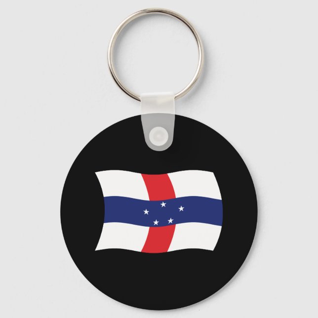 Nyckelring med Nederländska Antillerna-flagga (Framsida)