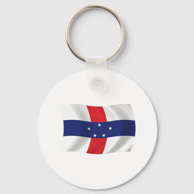 Nyckelring med Nederländska Antillerna-flagga (Framsida)