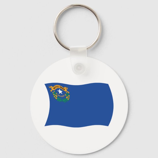 Nyckelring med Nevadas flagga (Framsida)