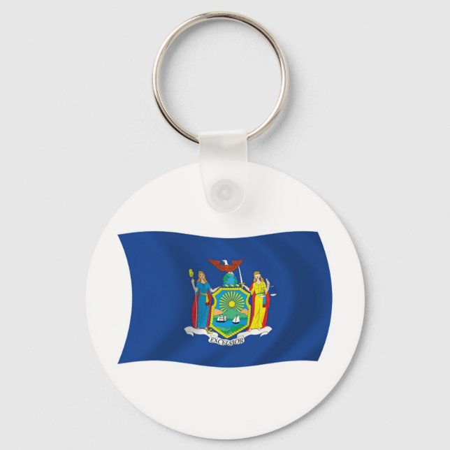 Nyckelring med New Yorks flagga (Framsida)