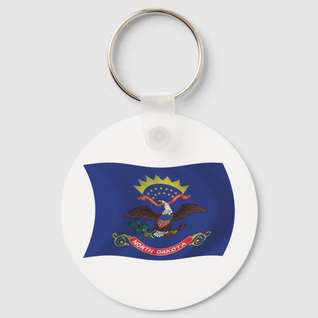 Nyckelring med North Dakotas flagga (Framsida)