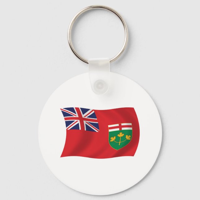 Nyckelring med Ontarios flagga (Framsida)