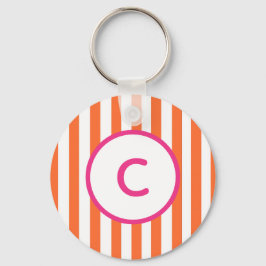 Nyckelring med Orange Rand Monogram