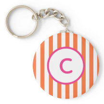 Nyckelring med Orange Rand Monogram