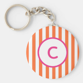 Nyckelring med Orange Rand Monogram