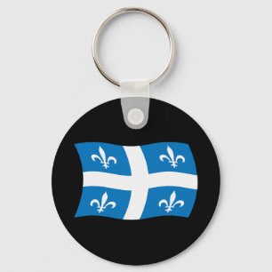 Nyckelring med Québecs flagga