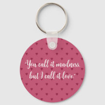 Nyckelring med röda hjärtan