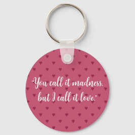 Nyckelring med röda hjärtan