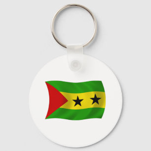 Nyckelring med São Tomé och Príncipes flagga