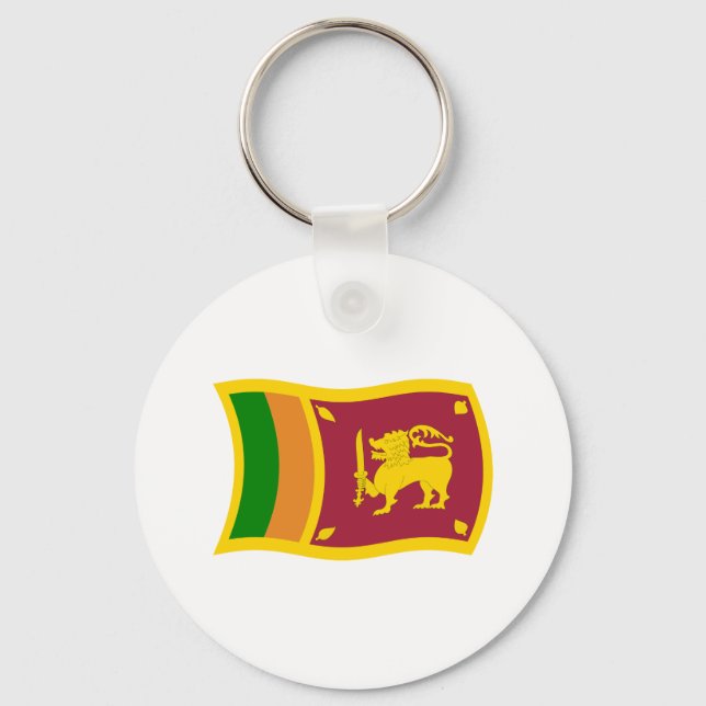 Nyckelring med Sri Lankas flagga (Framsida)