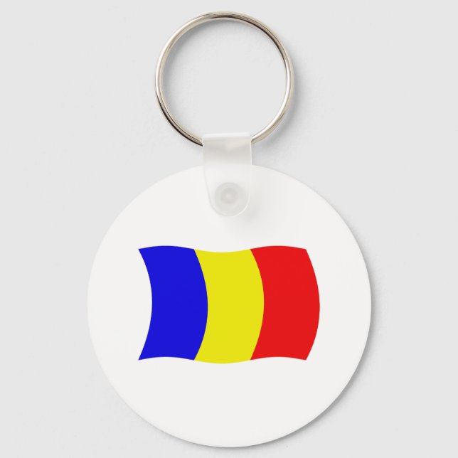 Nyckelring med Tchads flagga (Framsida)