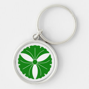 Nyckelring med tre ginkgo blad