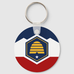 Nyckelring med Utahs flagga, USA