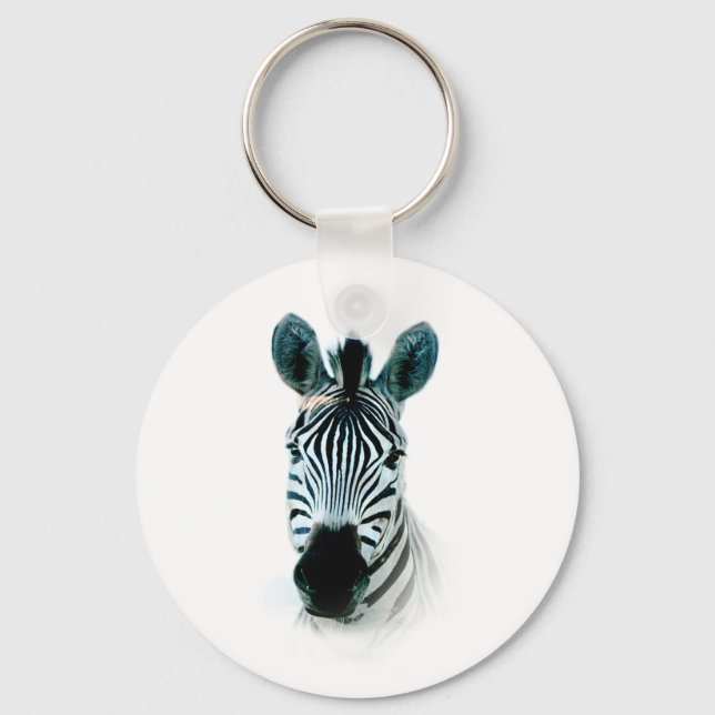 Nyckelring med zebra head porträtt i afrika (Framsida)